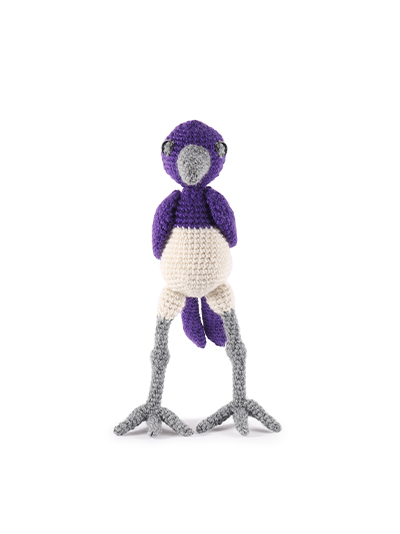 Ryan the Violet-Backed Starling crochet pattern